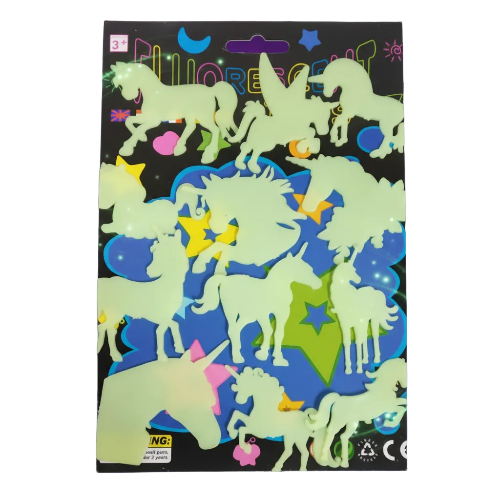 Glow In The Dark Stick On Unicorns