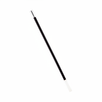 1920s black cigarette holder with silver tip, professional product shot on white background