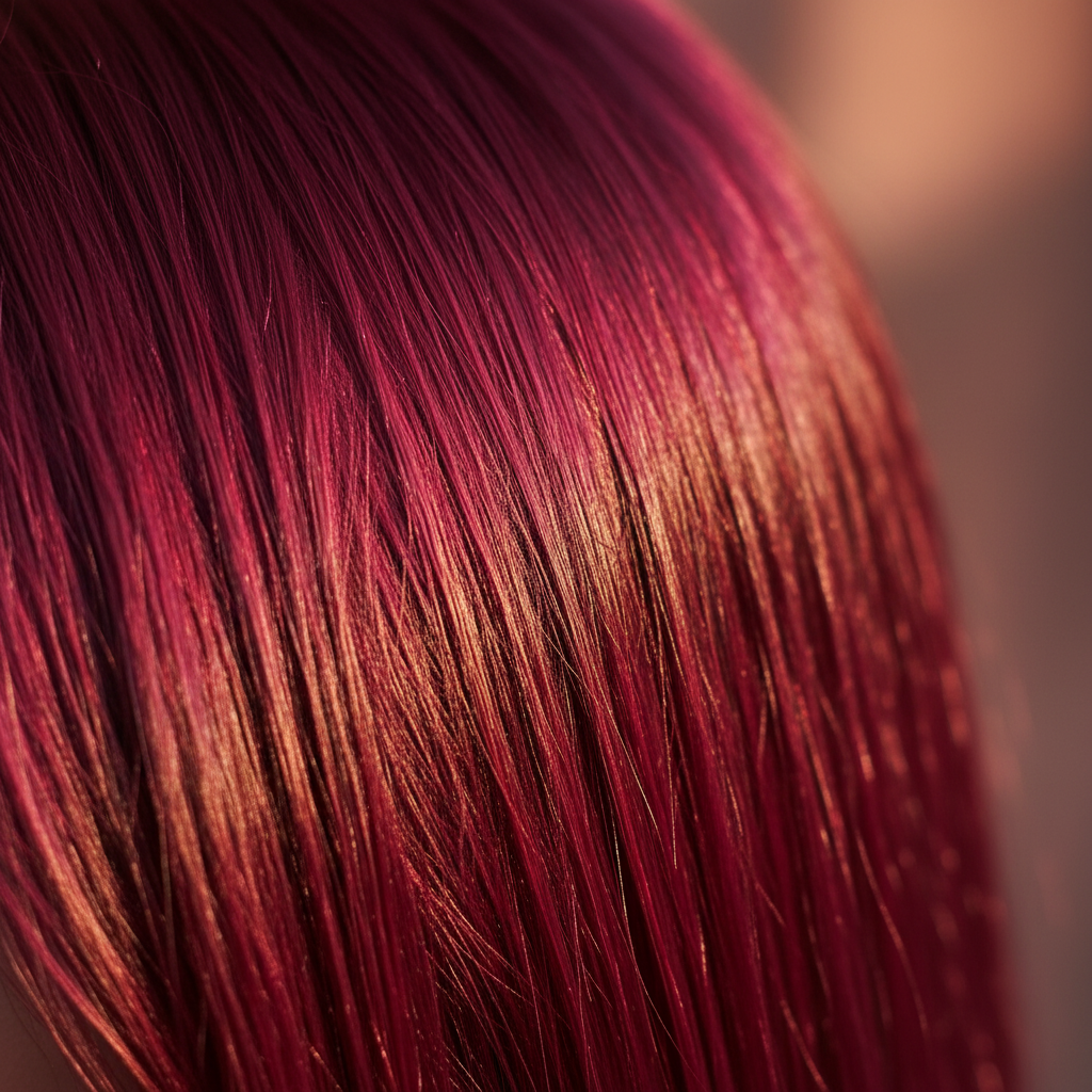La Riche Directions Cerise Hair Dye - Vibrant Cerise Hair Colour Result