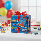 Folded Wrap & Tags Happy Birthday Vehicles - Why Not Shop