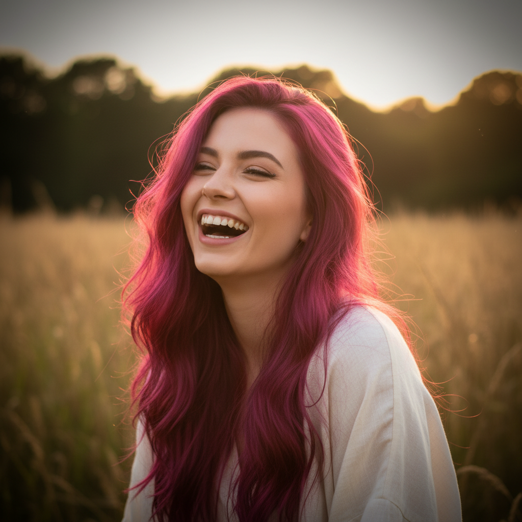 La Riche Directions Cerise Hair Dye - Aspirational Cerise Hair Result Lifestyle