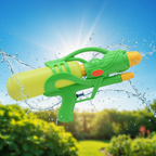 Hydrostorm Water Gun 28cm with summer water splash background - Why Not Shop
