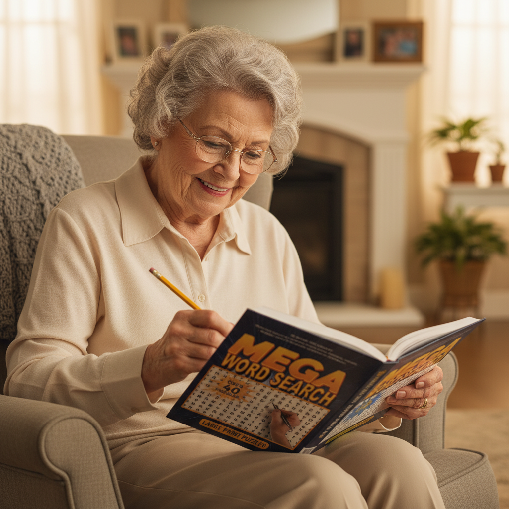Mega Large Print Word Search Book