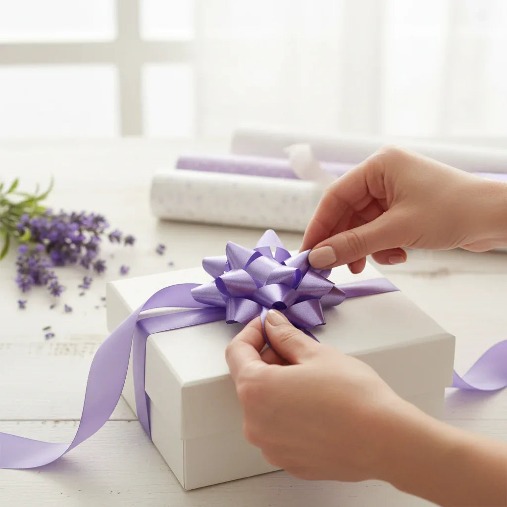 Eleganza Poly Ribbon 50mm x 91m (100yds) Lavender - Why Not Shop
