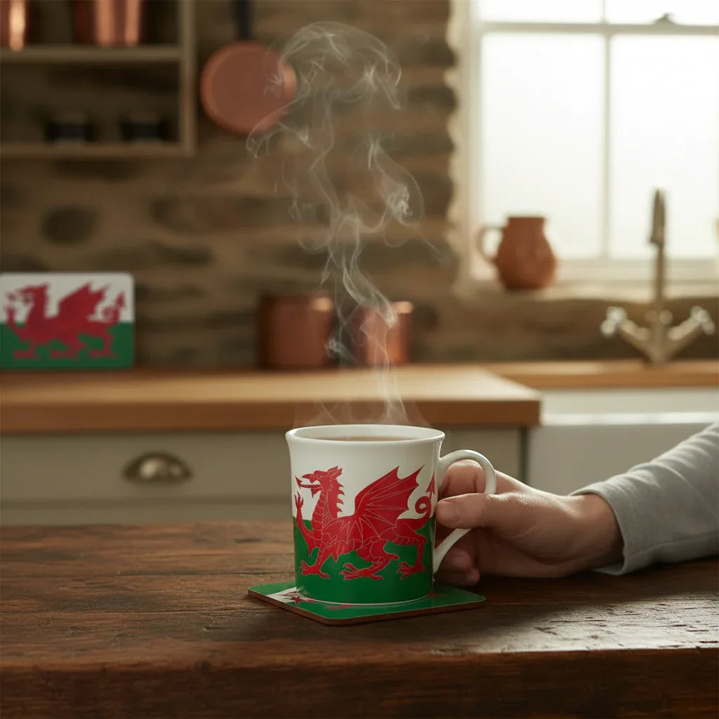 Welsh Dragon Mug & Coaster - Why Not Shop