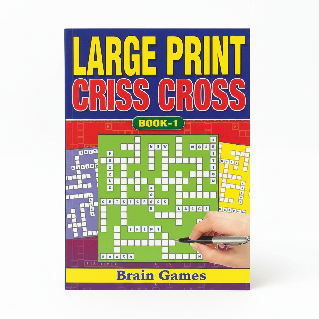 Large Print Criss Cross Book A5 - Book Numbers Vary