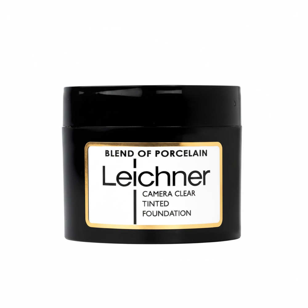 Leichner Camera Clear Tinted Foundation Porcelain Blend on pure white background, studio hero shot