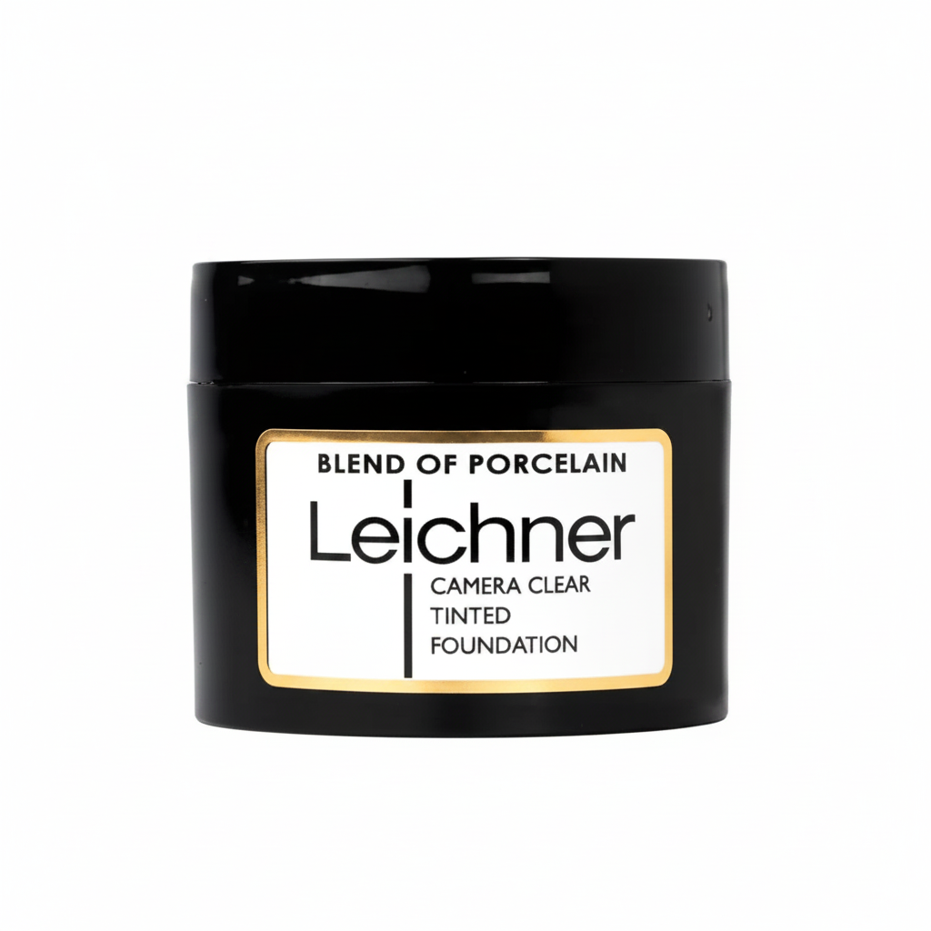 Leichner Camera Clear Tinted Foundation Porcelain Blend on pure white background, studio hero shot