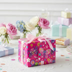 Folded Wrap & Tags Butterflies Pink - Why Not Shop