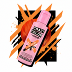 Crazy Color Orange Hair Dye - Bold Graphic Background