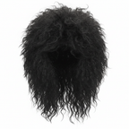 Mens Rockstar Black Wig product shot on crisp white background showing full volume and texture