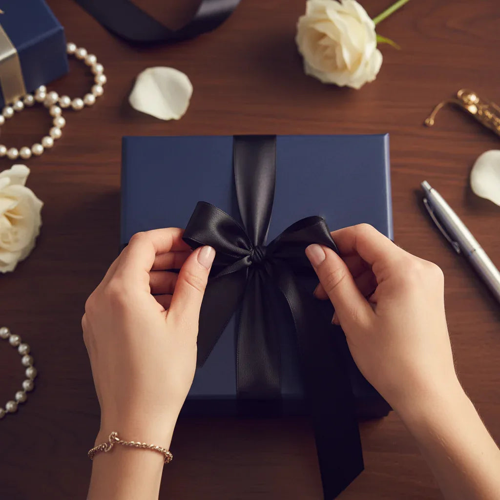 Eleganza Poly Ribbon 50mm x 91m (100yds) Black - Why Not Shop