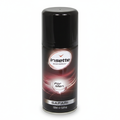 Insette Mens Body Spray Safari 150ml on pure white studio background, deep black aerosol can with crimson swirl label