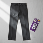Perfectly hemmed dark trousers with crisp neat hem achieved using Hemming Web Tape Twin Pack