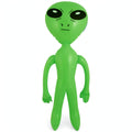 Inflatable green alien 64cm tall with classic alien design