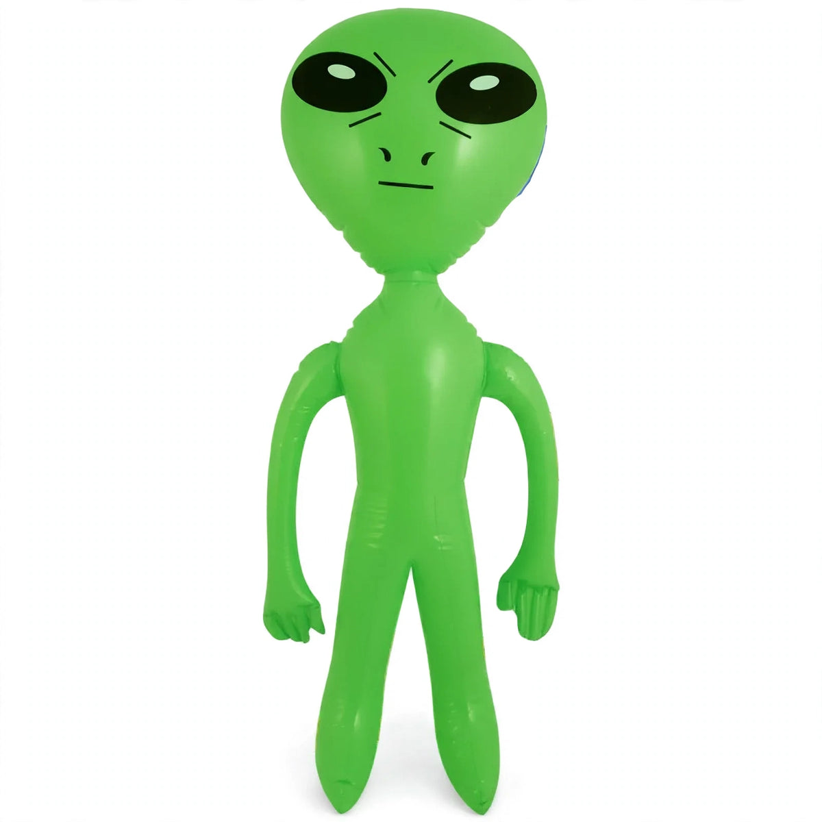 Inflatable green alien 64cm tall with classic alien design