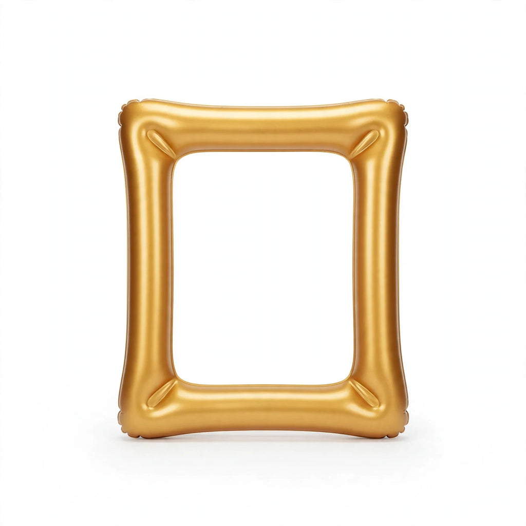Henbrandt large gold inflatable photo frame measuring 60x80cm