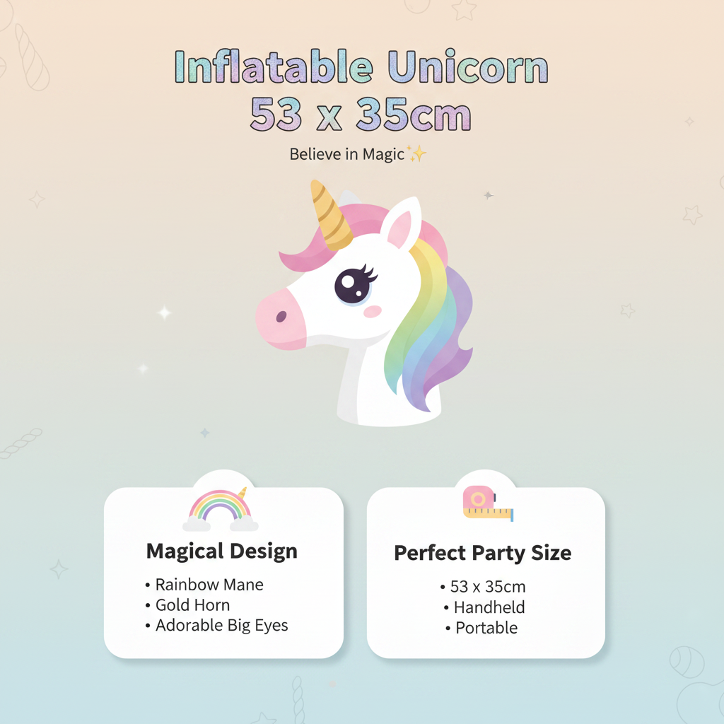 Inflatable Unicorn Infographic 1:1