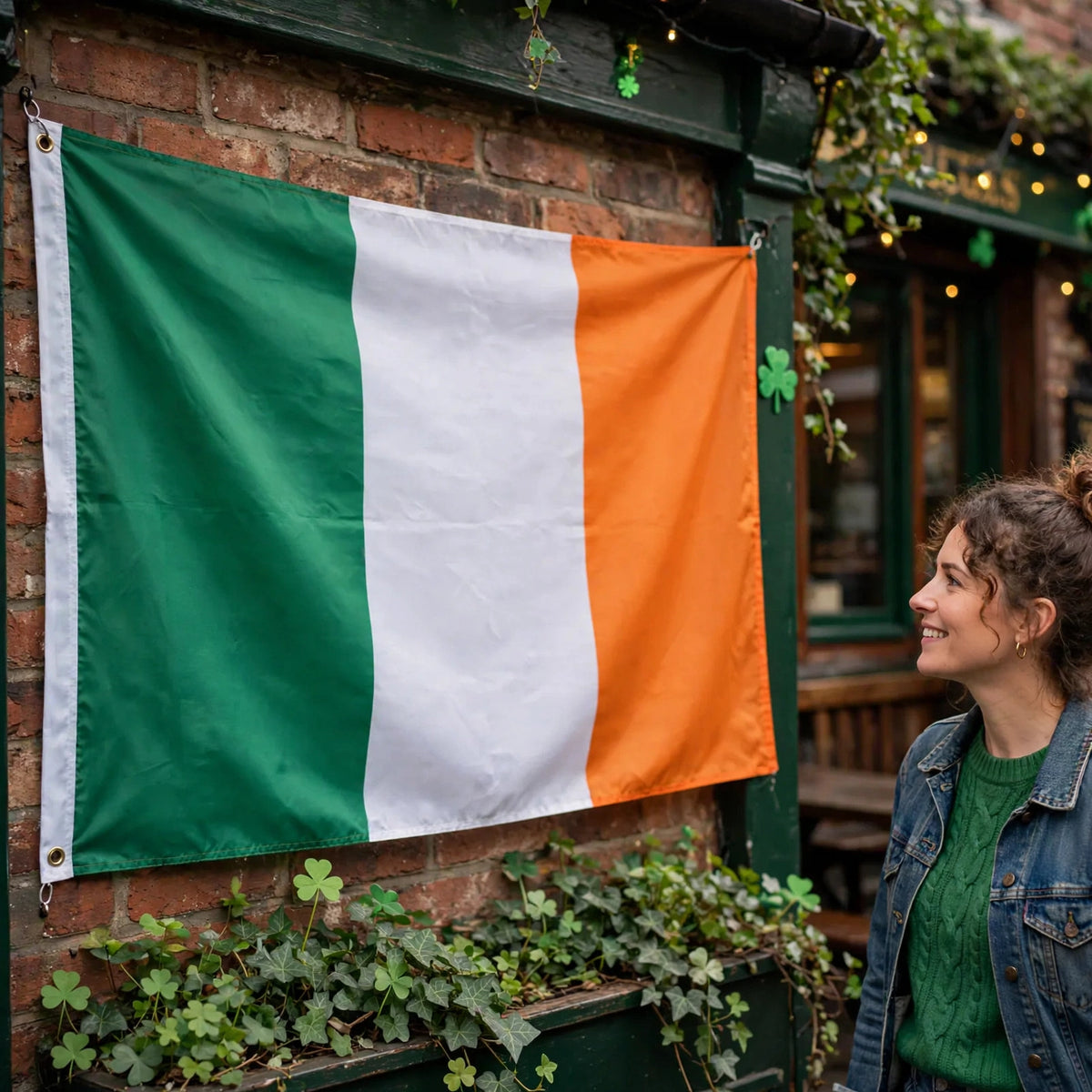 Ireland Flag 5ft x 3ft displayed at an event or venue