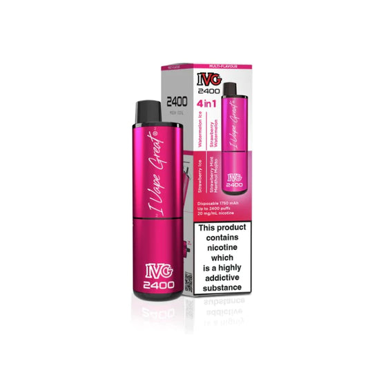 IVG 2400 Puff Disposable Vape - 4 in 1 Pink Edition