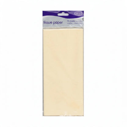 Ivory tissue paper pack of 10 sheets