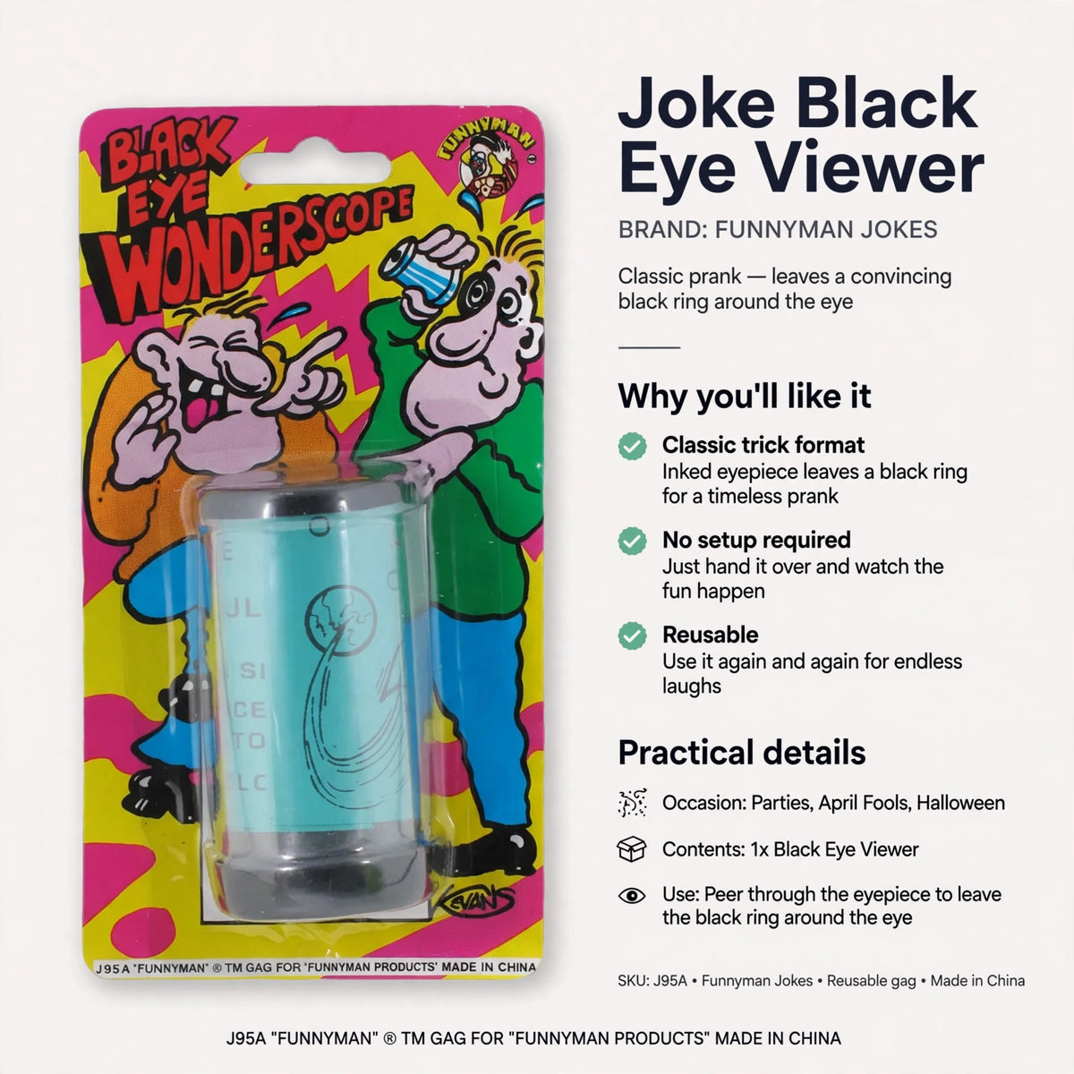 Reusable viewer for parties, April Fools, and Halloween pranks