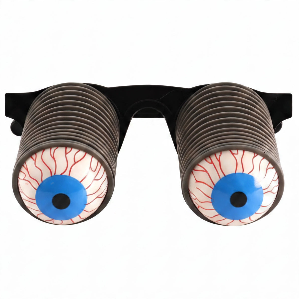 Close-up view of Joke Pop Out Eye Glasses with pop out eye feature