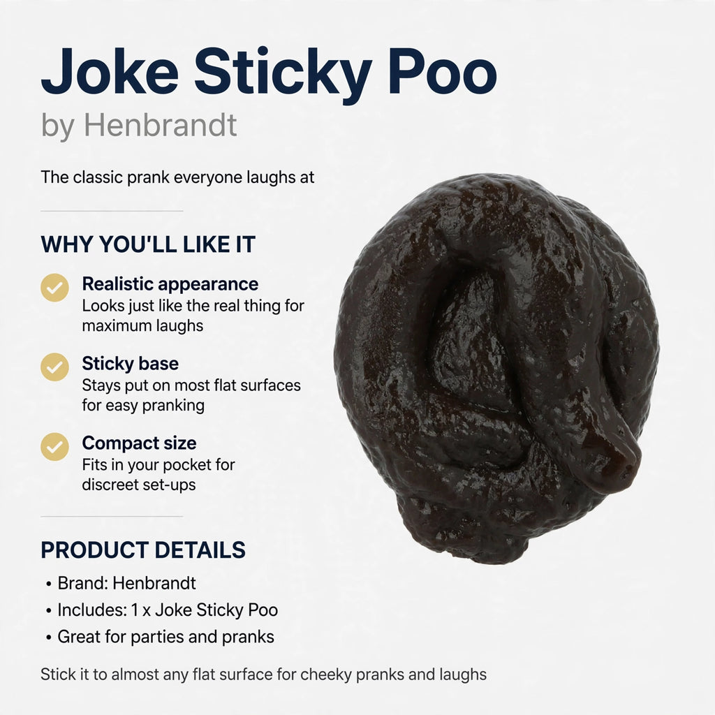 Joke Sticky Poo designed for pranks with sticky base and compact size