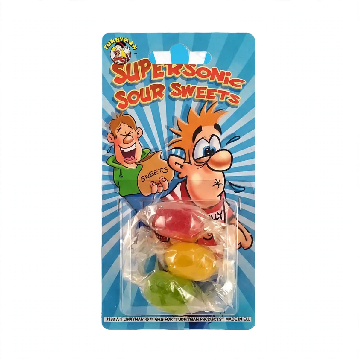 Joke Supersonic Sour Sweets pack of 3 with extreme sour flavour