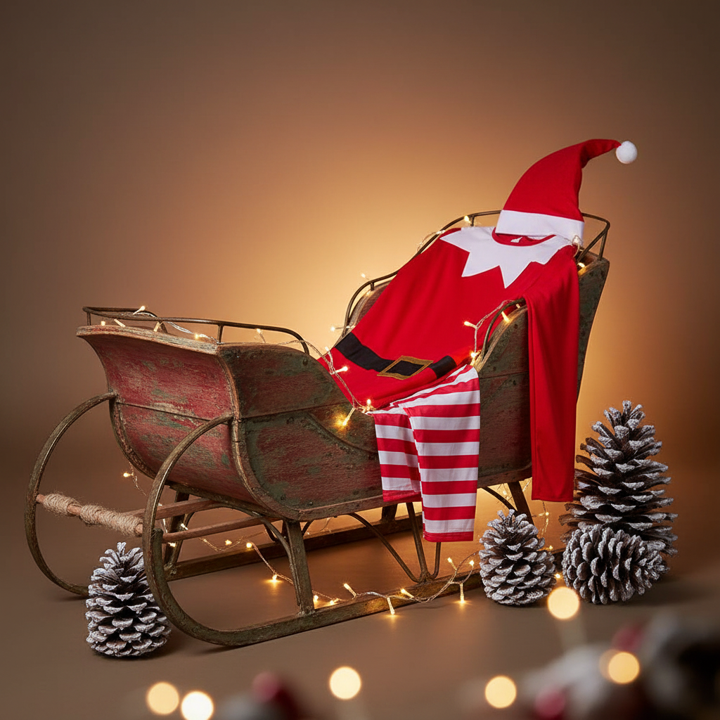 Kids' Santa's Naughty Elf Costume Red & White S, M | Merthyr Tydfil | Why Not Shop Online