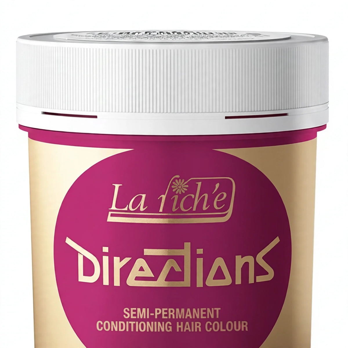 Close-up of La Riche Directions Flamingo Pink Semi-Permanent Hair Dye 88ml tub