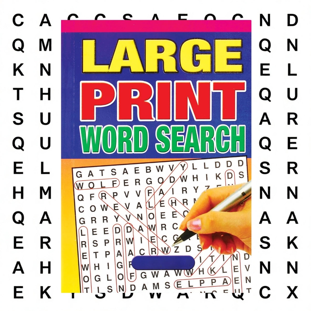 A5 Large Print Word Search Books - Assorted Designs