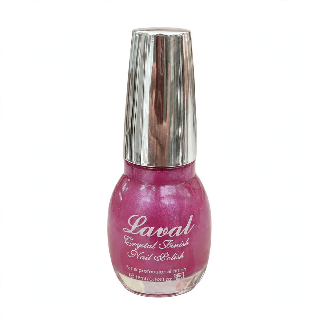 Laval Crystal Finish Nail Polish in gentle pink shade bottle