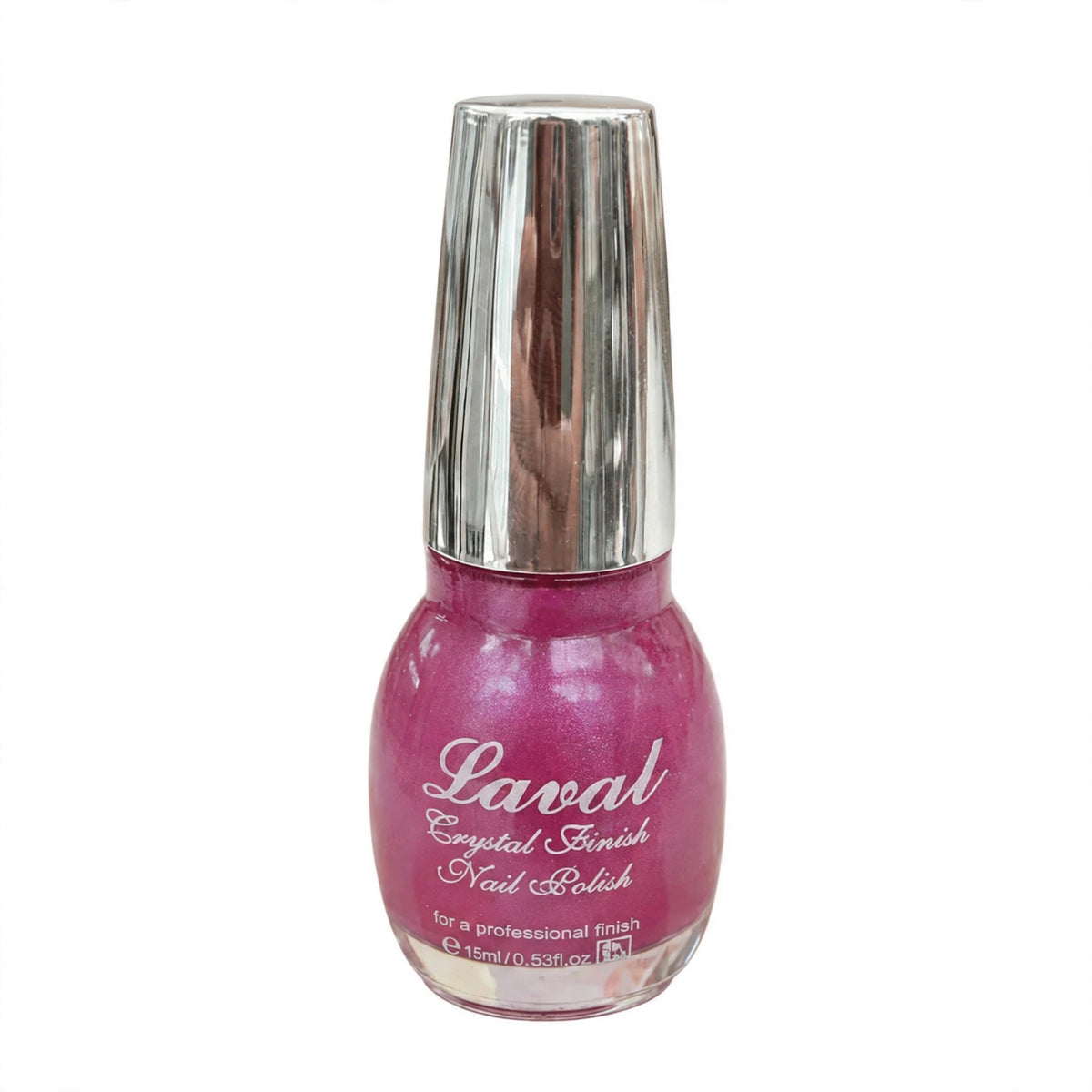 Laval Crystal Finish Nail Polish in gentle pink shade bottle