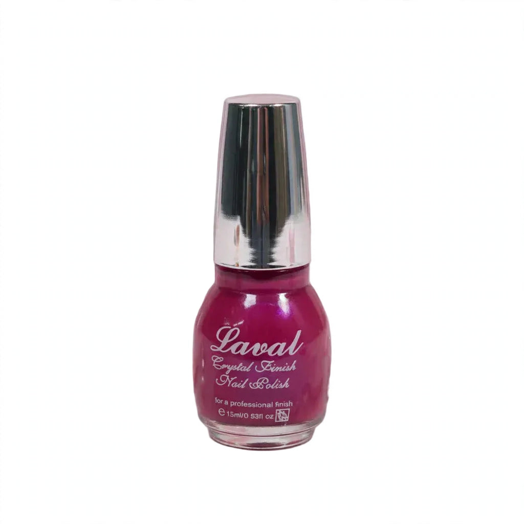 Laval Crystal Finish Nail Polish in Pink Teaser with crystal finish and pink colour