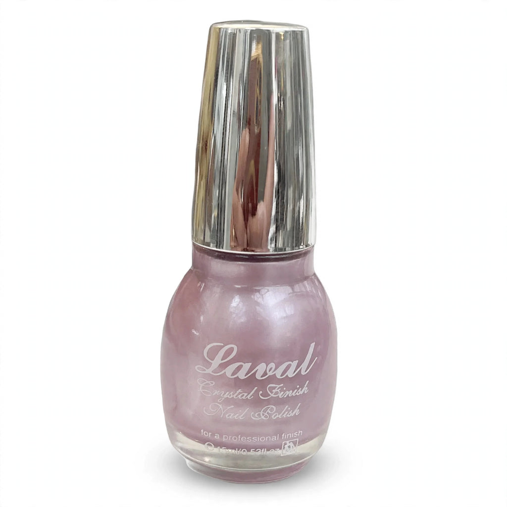 Laval Crystal Finish Nail Polish with satin pearl finish