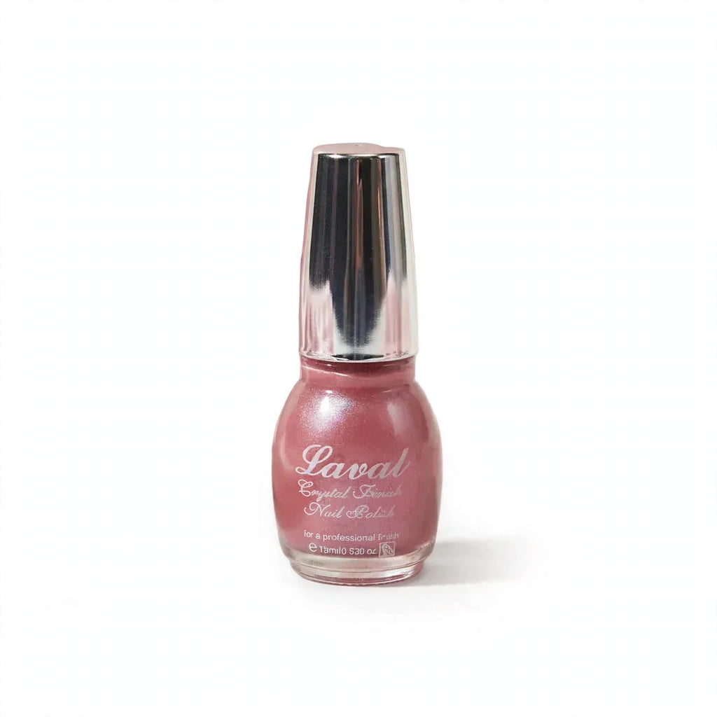 Laval Crystal Finish Nail Polish in shimmering pink shade