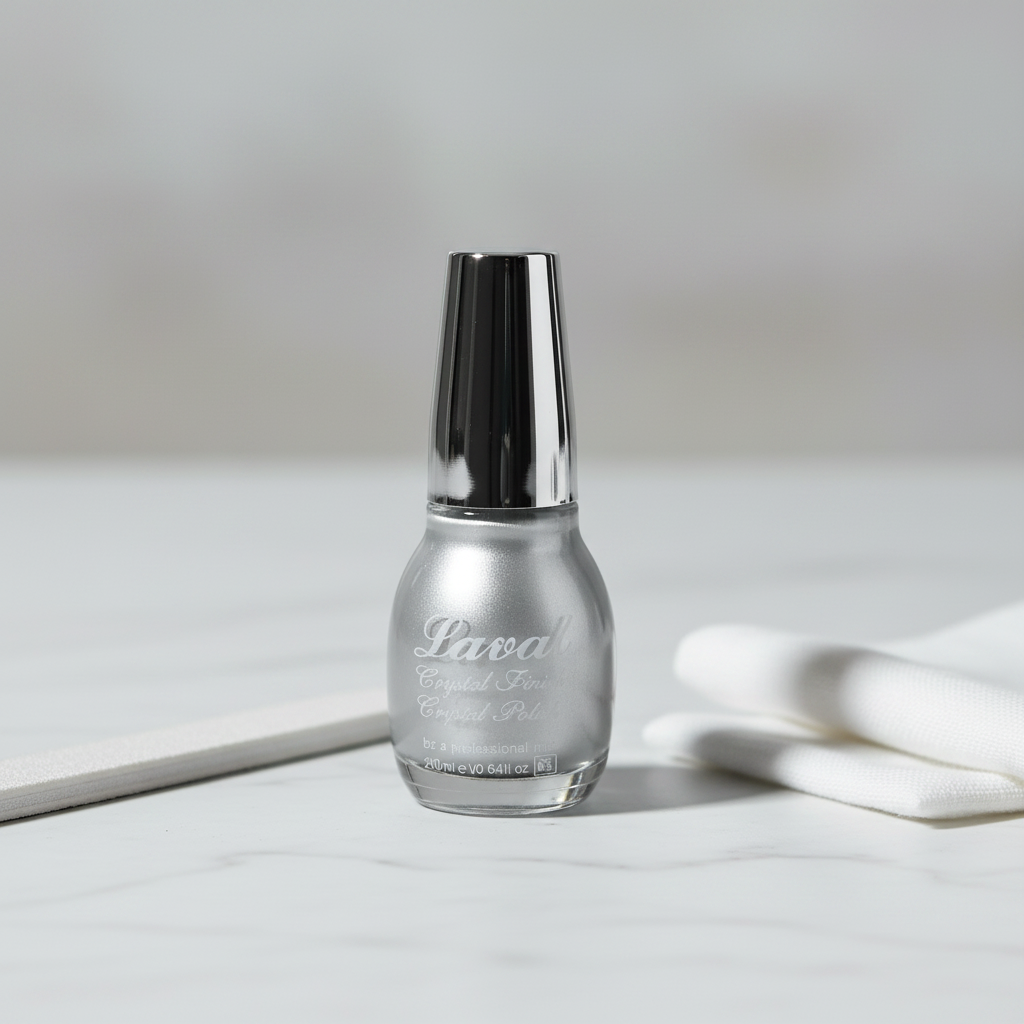 Laval Crystal Finish Nail Polish Silver – Environment