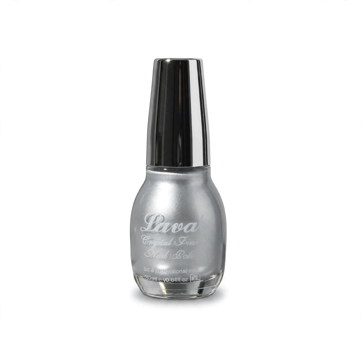 Laval Crystal Finish Nail Polish in Silver with metallic finish