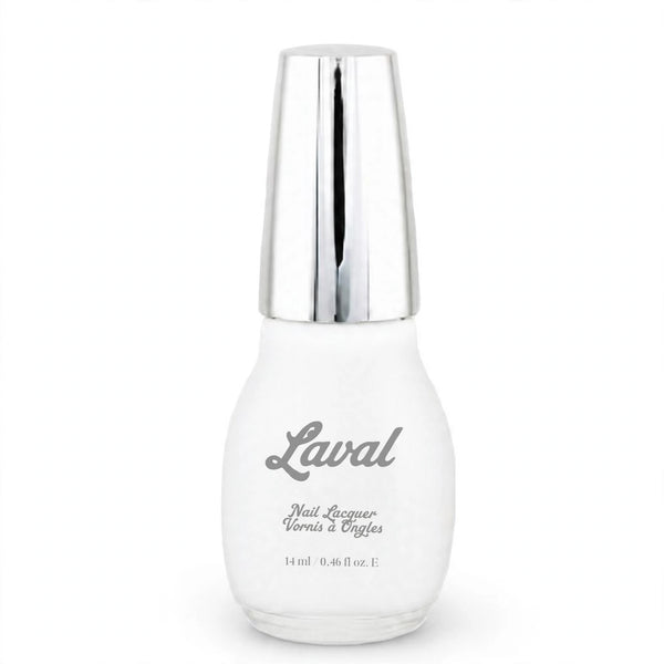 Laval Crystal Finish Nail Polish in white shade with crystal finish