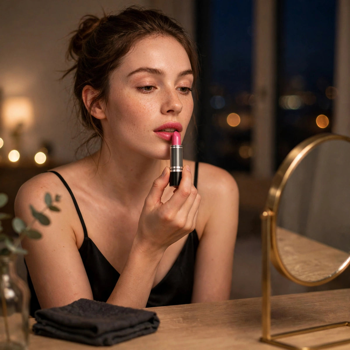 Laval Lipstick Candy Sizzle 07 worn to add bright candy pink colour for night party or everyday look
