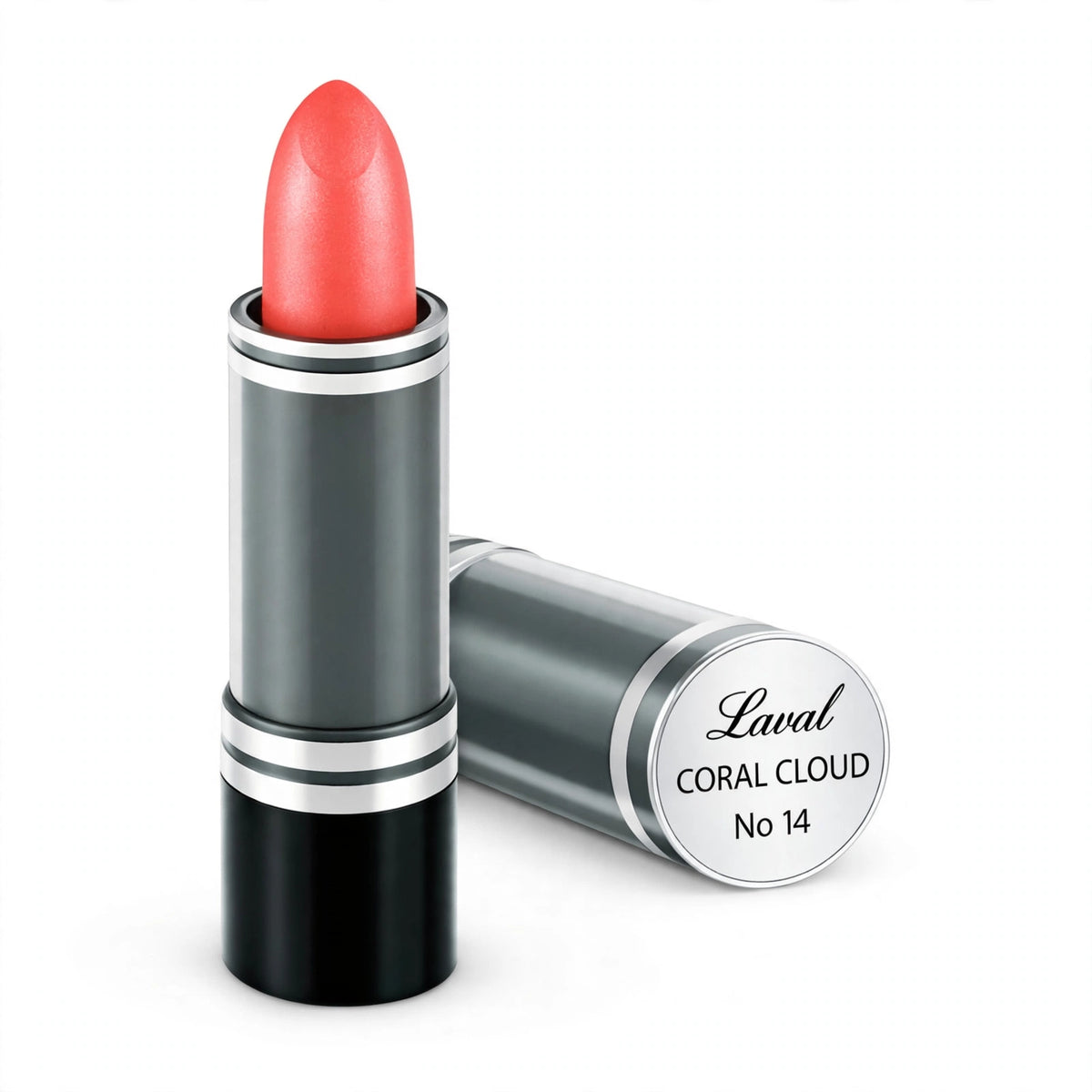 Laval Lipstick Coral Cloud 14 in coral colour with matte finish