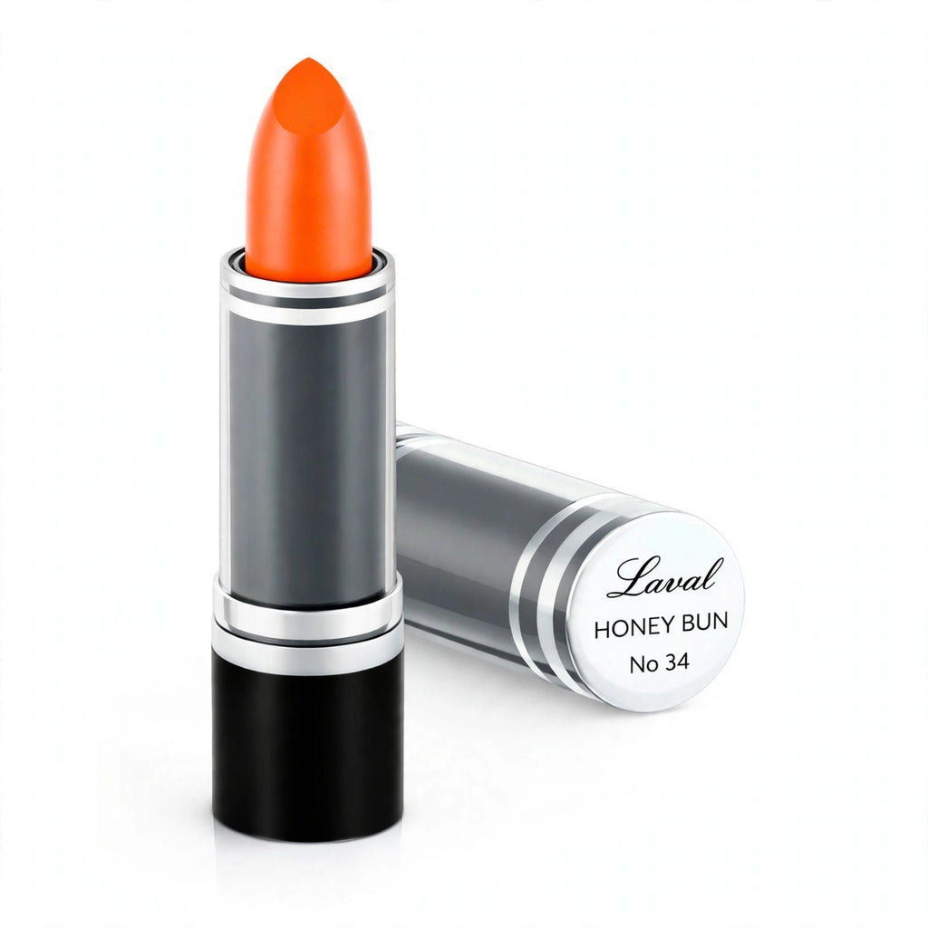 Laval Orange Lipstick Honey Bun 34 in classic bullet format