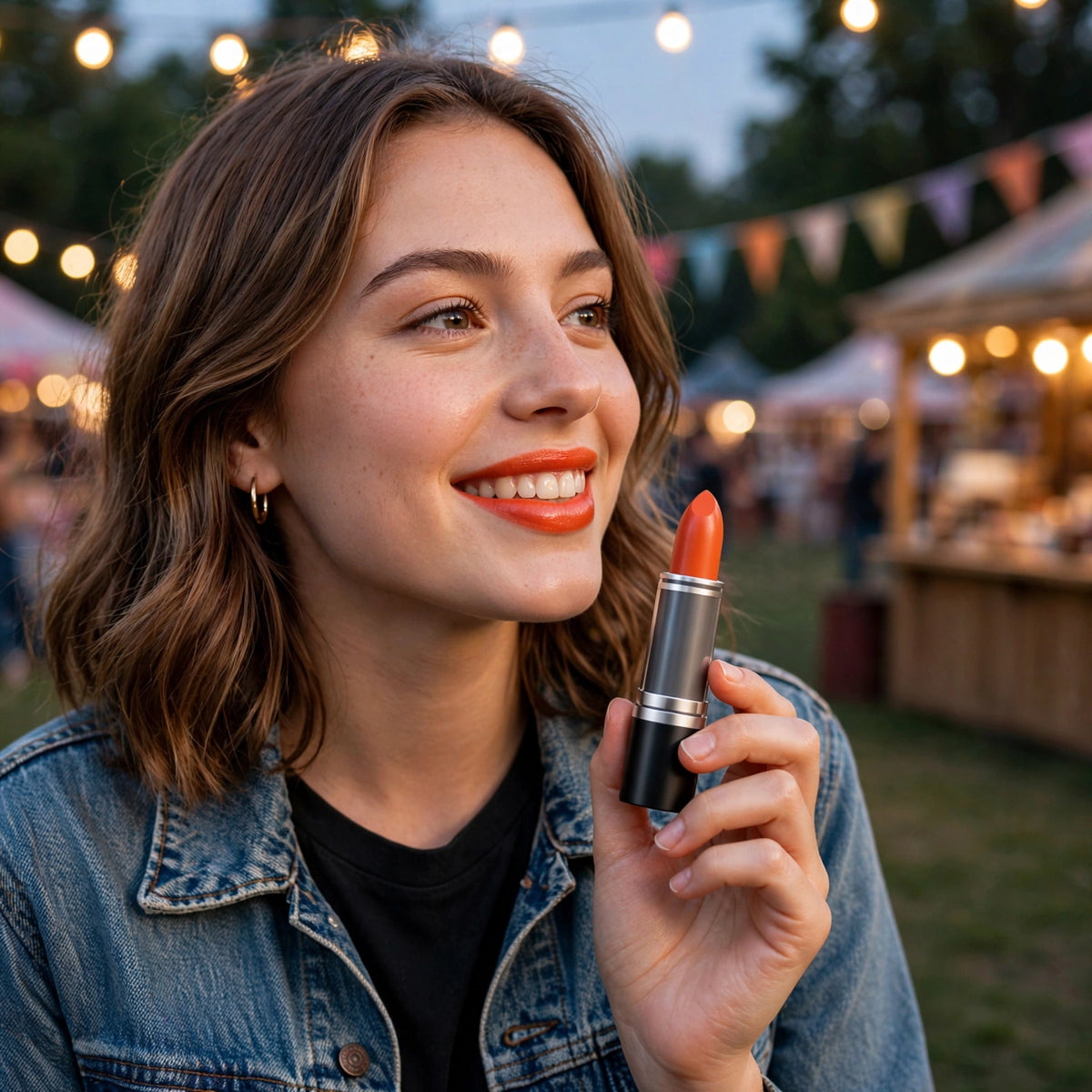 Laval Orange Lipstick Honey Bun 34 suitable for parties and festivals