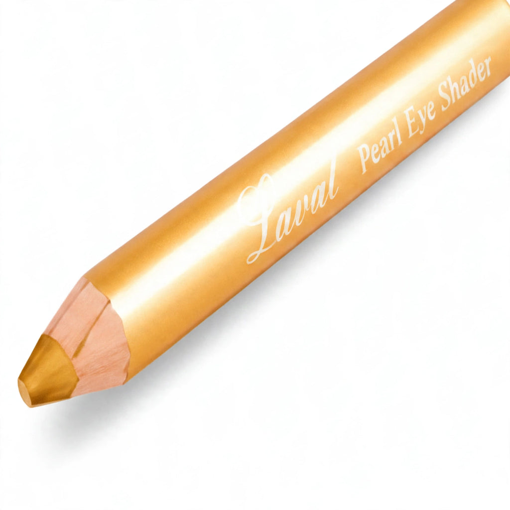 Close-up view of Laval Pearl Eye Shader Eyeshadow Pencil in Gold shade
