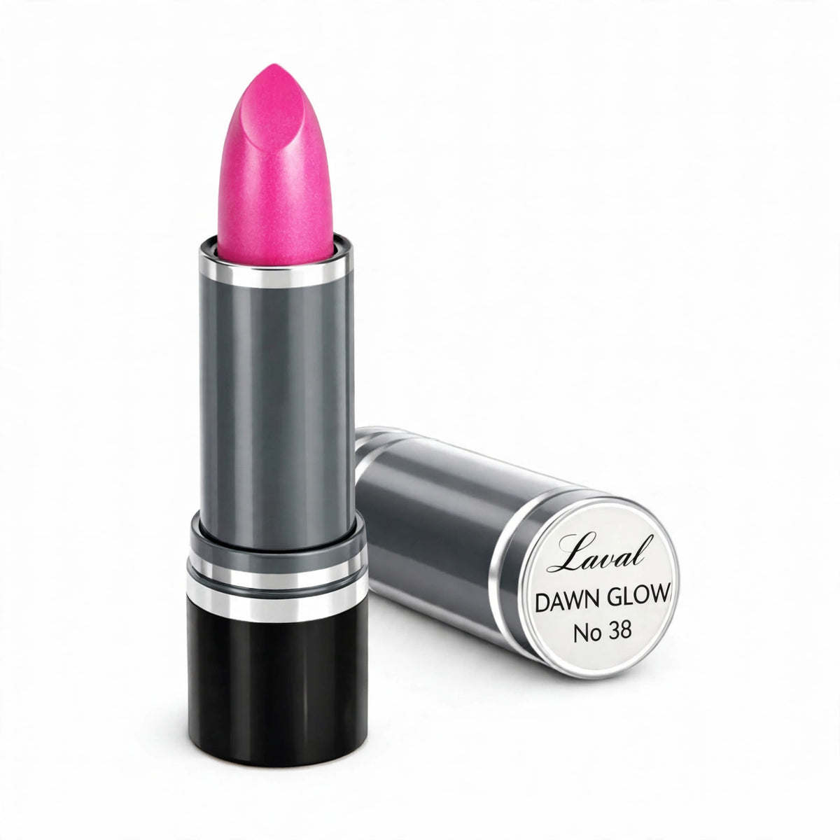 Laval Pink Lipstick Dawn Glow 38 with soft luminous pink shade
