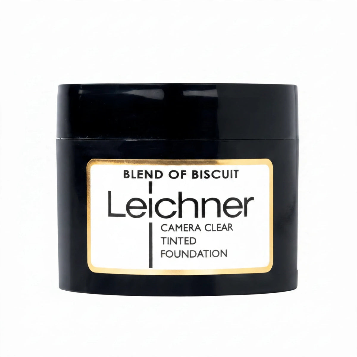 Detail view of Leichner Camera Clear Foundation highlighting its warm biscuit tone
