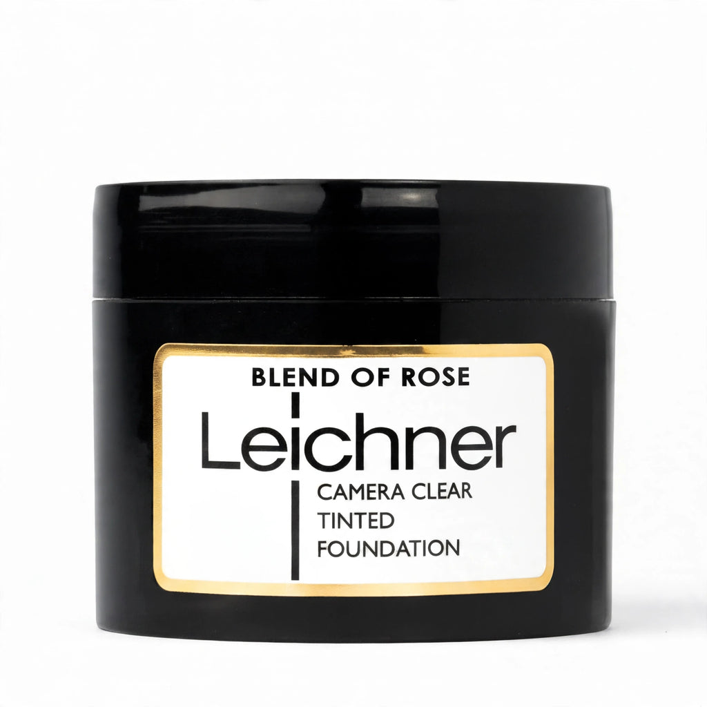 Detailed view of Leichner Camera Clear Rose Foundation bottle