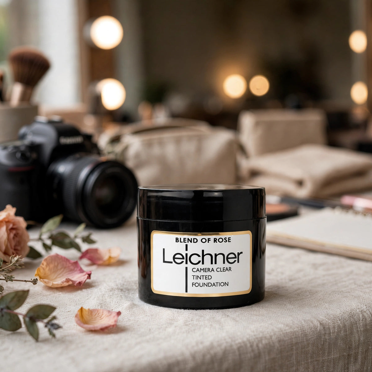 Leichner Camera Clear Rose Foundation being applied to skin