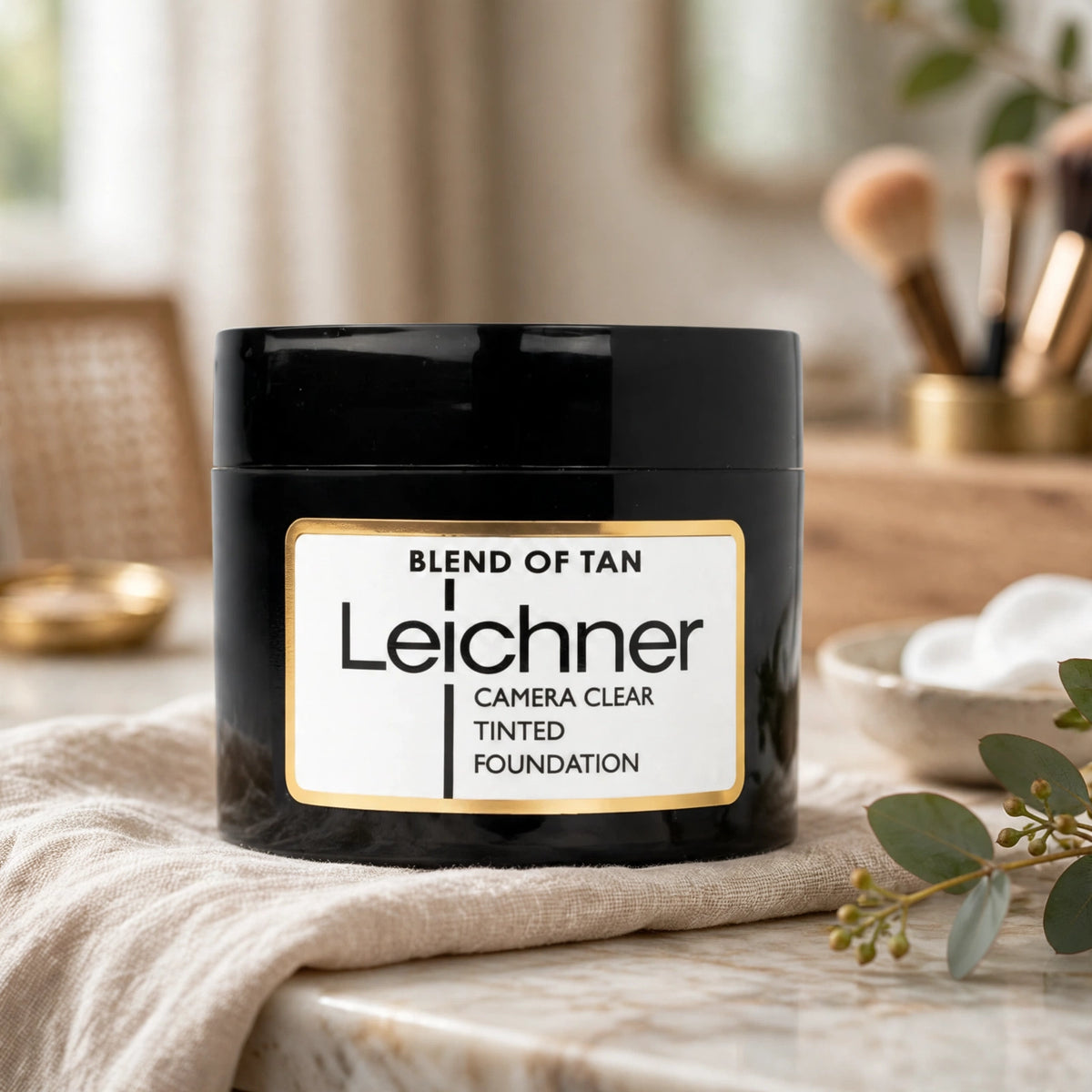 Leichner Camera Clear Tan Foundation being applied on skin